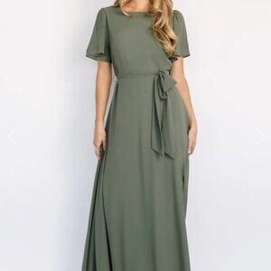 Baltic Born Naomi Dress in Dark Sage (US